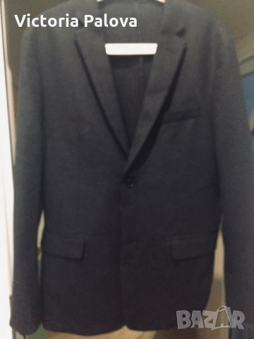Прекрасно вълнено графитено сако 60%, снимка 10 - Сака - 24099314