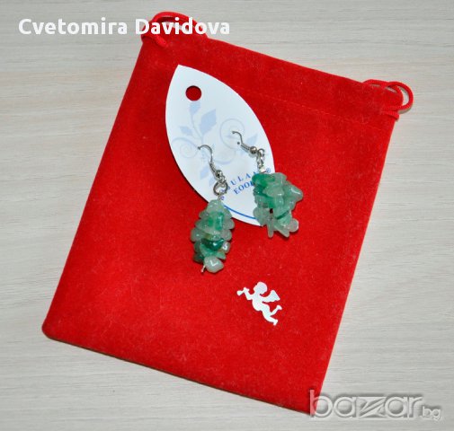 Обици - зелени