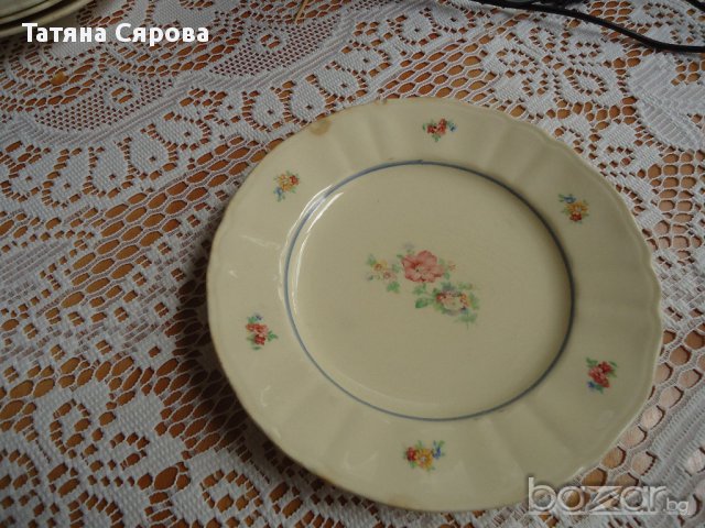 Десертни чинийки - шведски порцелан, снимка 5 - Антикварни и старинни предмети - 14626576