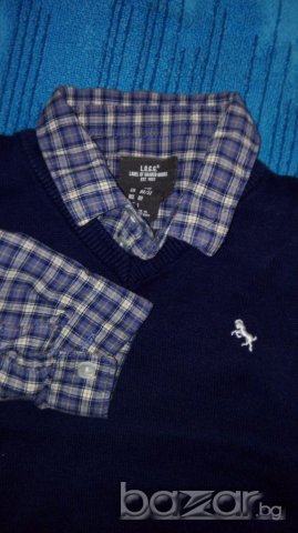 H&M риза и пуловер без ръкави 