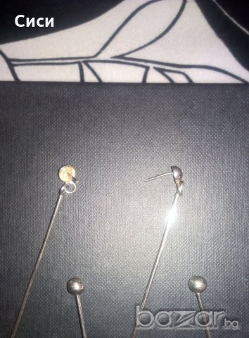 сребърни обеци дизайнерски
