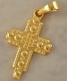 Кръст от 9к попълнено злато 10 лв, снимка 3