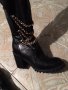Нови чизми с верижки, р.39, снимка 1