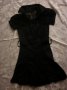 Черна рокля памук и дантела , снимка 1 - Рокли - 17063517