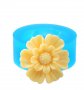 Н057 двойно дребно цветче мини силиконов молд декор украса торта фондан гипс сапун , снимка 1 - Форми - 22607471