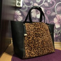 Уникална чанта с леопардов принт , снимка 7 - Чанти - 25546656