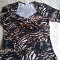 Страхотна блузка в тигров принт"Sier fashion ", снимка 1 - Туники - 12097700