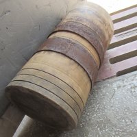 стара голяма дървена чутура с обръчи, чутора   - 4, снимка 2 - Антикварни и старинни предмети - 24976509