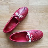 Спортни обувки от естествена кожа с перфорация, снимка 4 - Дамски ежедневни обувки - 21290615