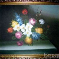 Продавам картини с цветя с маслени бои върху платно , снимка 6 - Картини - 23578048