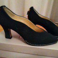 Черни официални обувки от кадифе, снимка 1 - Други - 21930986