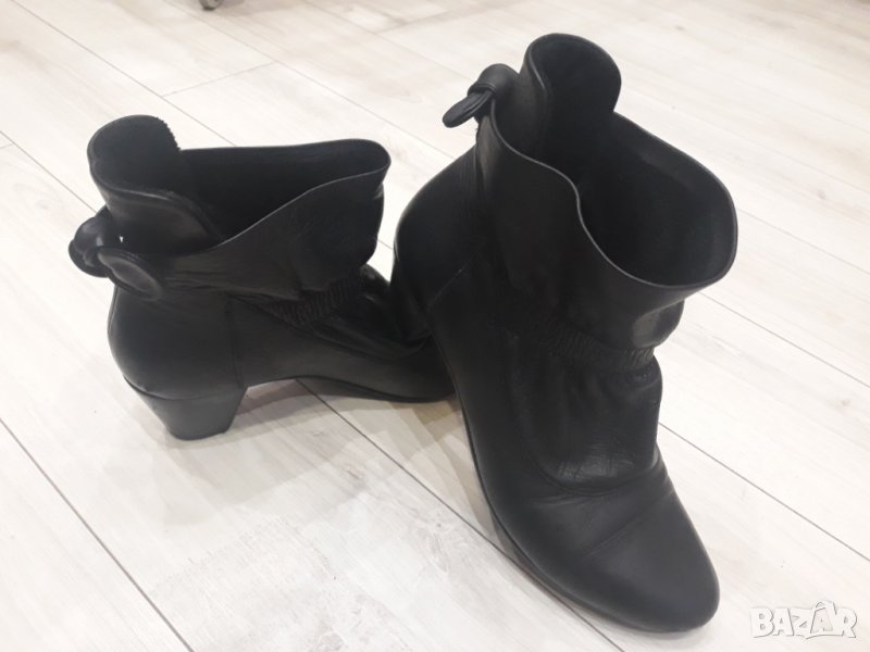 Черни дамски боти естествена кожа Paolo Botichelli 36 номер, снимка 1