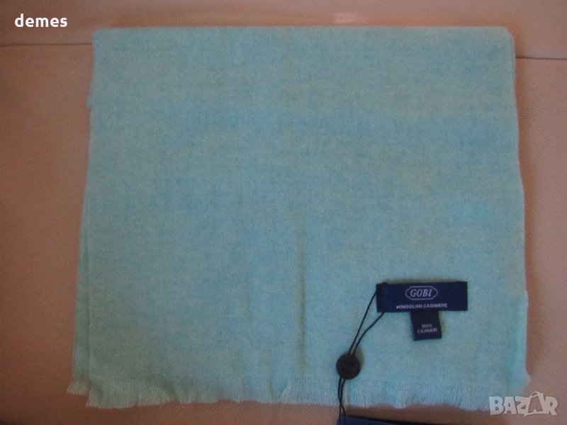  Фин шал 100% кашмир, цвят мента, Монголия, снимка 1