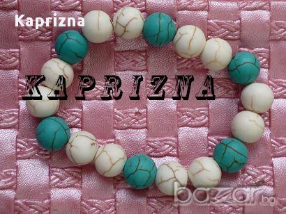 Гривна от Тюркоаз "Blue - White", снимка 1