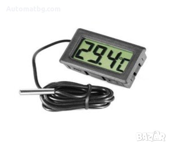 Термометър дигитален за вграждане с кабелен датчик WSD-10, снимка 1