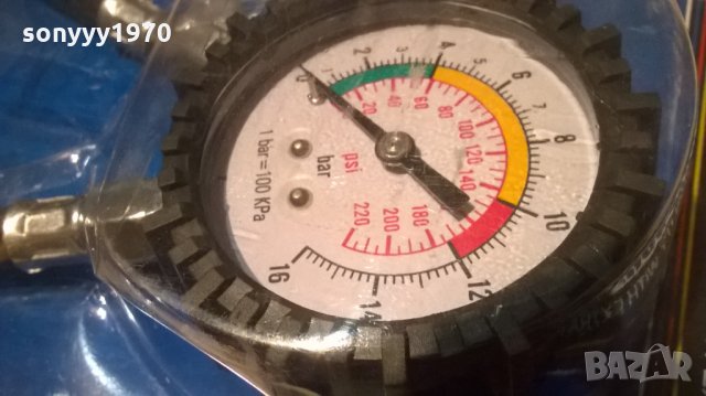манометър с маркуч-нов, снимка 6 - Аксесоари и консумативи - 23968693