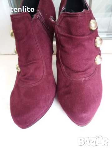 Дамски боти лилав цвят № 37, снимка 4 - Дамски боти - 24475409