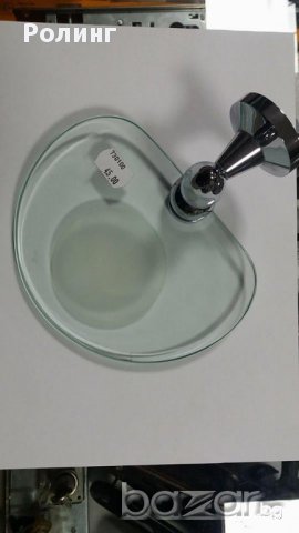 Поставка/стойка за сапун стъклена /масивна/ "Форма вита", снимка 3 - Мивки - 17145743
