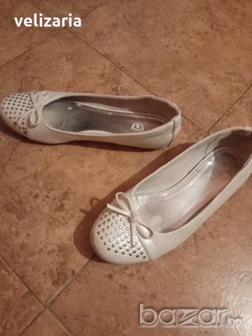 Бели балеринки N35, снимка 4 - Детски обувки - 19515489