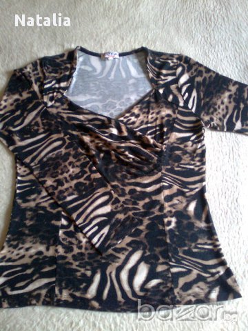 Страхотна блузка в тигров принт"Sier fashion ", снимка 1 - Туники - 12097700