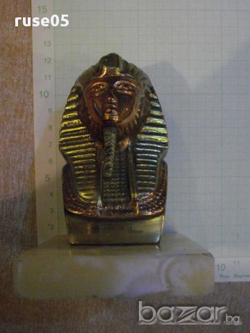 Глава на фараон от бронз, снимка 6 - Други ценни предмети - 11821814