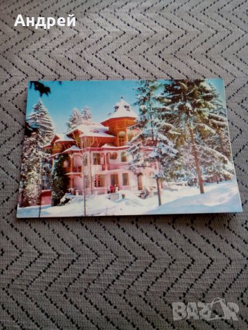 Стара картичка Боровец,Основното училище, снимка 1 - Колекции - 24057102