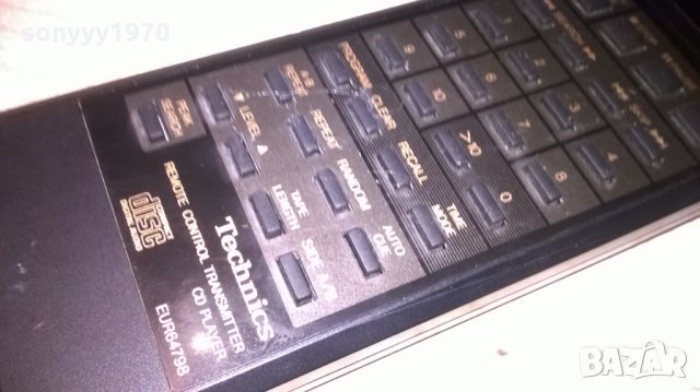 technics eur64798 cd player remote control-внос швеицария, снимка 6 - Други - 25035638