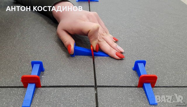 Комплект изравнители за плочки СВП, основа 2 мм 500 бр. + клин 200 бр. + клещи, снимка 2 - Облицовки - 25525178