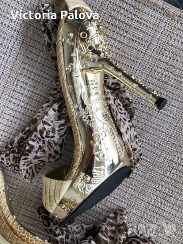 Модерни огледални сандали 1TO3, снимка 7 - Дамски обувки на ток - 26061386