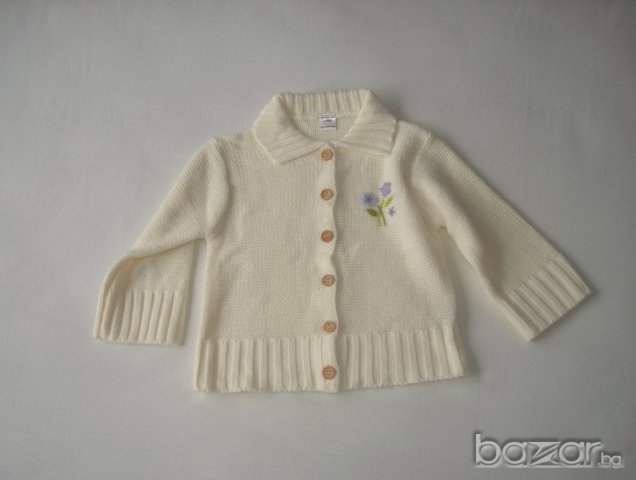 Нежна плетена жилетка за момиче,104 см. , снимка 1 - Детски пуловери и жилетки - 16390633