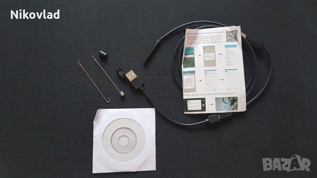 Ендоскоп водоустоѝчив 1м, 5.5 mm, 6 лед диода, снимка 7 - Друга електроника - 24086261