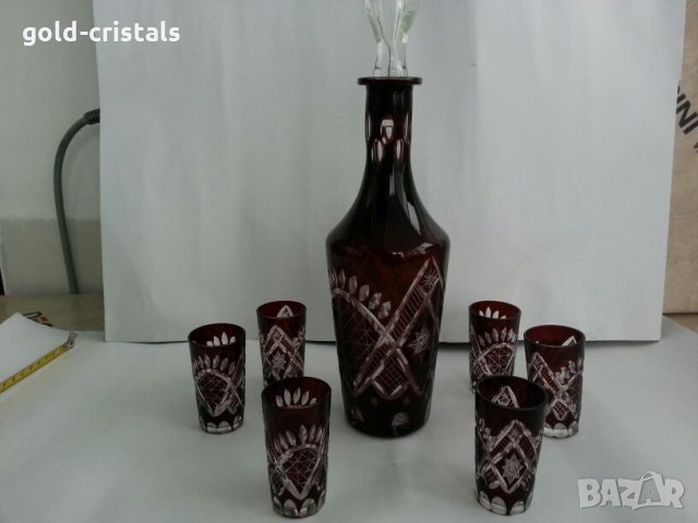 кристална гарафа цветен кристал