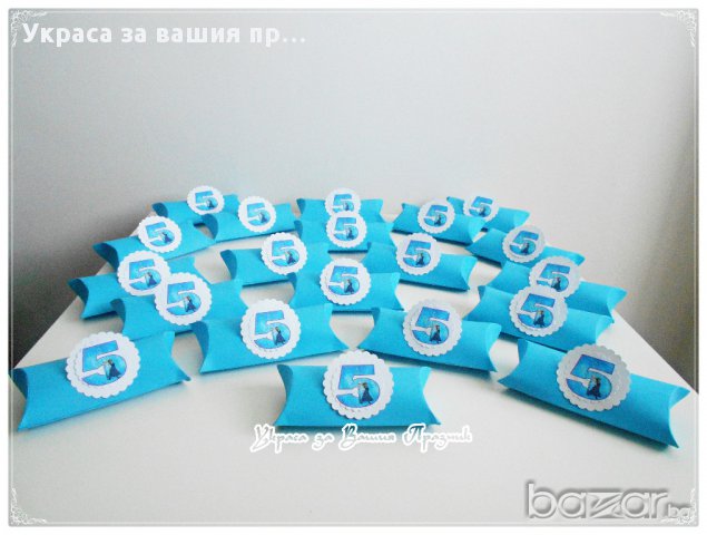 кутийки за бонбонки за детски рожден ден с Анна и Елза, снимка 3 - Други - 14572002