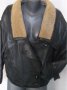 Дамско кожено яке с астраганена яка ”Da Vinci” leathers - 2XL/3XL / естествена кожа , снимка 1 - Якета - 15391194