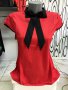 Дамска червена блуза, снимка 1 - Тениски - 14346258