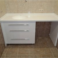 Мебели за баня по поръчка-водоустойчиви шкафове и плотове от МДФ иПВЦ, снимка 11 - Дърводелски услуги - 20536403