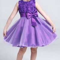Детска рокля брокат Ново 7 налични цвята, размер 160, снимка 4 - Детски рокли и поли - 25821066