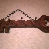 Поставка за ключове-дърво/метал-28х8см-внос швеицария, снимка 8 - Антикварни и старинни предмети - 16788869