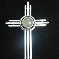 Сребърна висулка кръст, снимка 2 - Други - 18044562