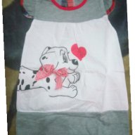 сладурска детска бебешка рокля рокличка с делматинец, снимка 4 - Детски рокли и поли - 18083678