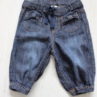 Летни панталони от дънков плат H&M, снимка 1 - Панталони и долнища за бебе - 25209793