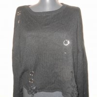 Блуза скъсан ефект m&t fashion, снимка 7 - Блузи с дълъг ръкав и пуловери - 25792205