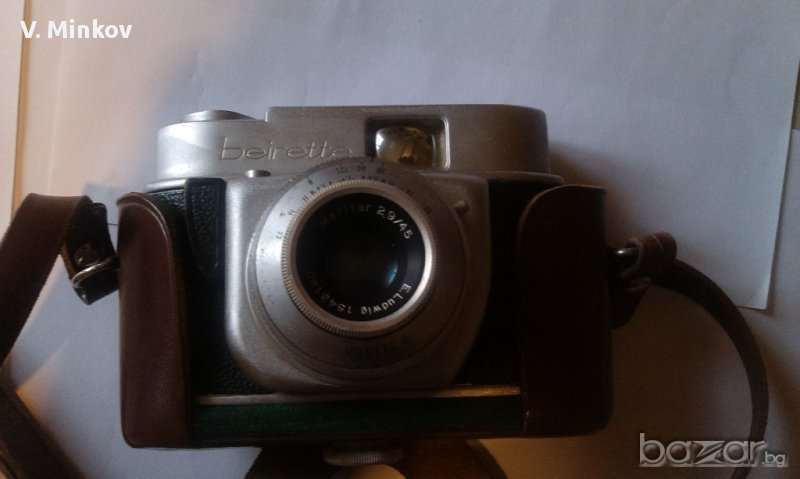 Оригинален лентов фотоапарат Beirette с калъфче, снимка 1