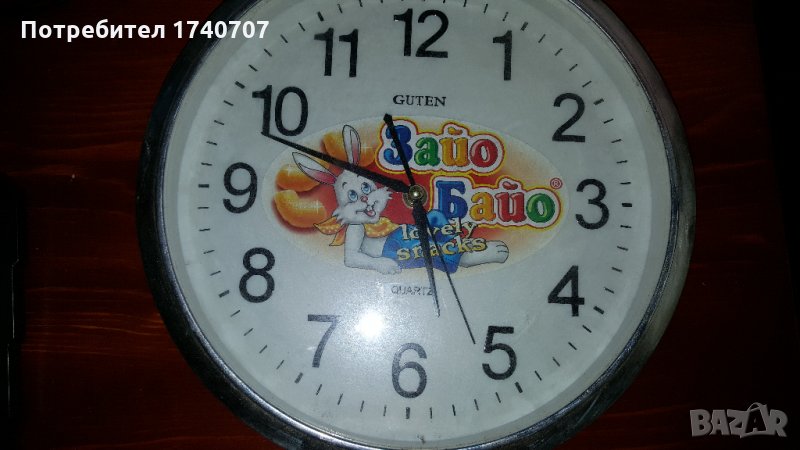 стенен часовник на зайо байо с диаметър 30см, снимка 1