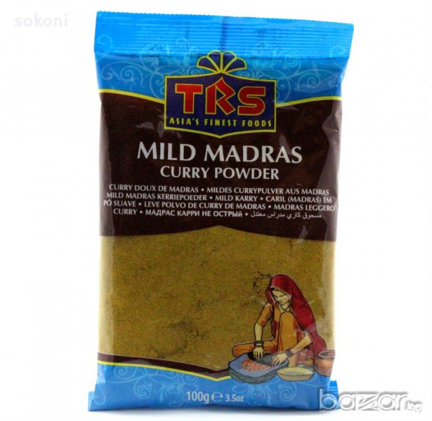 TRS Mild Madras Curry / ТРС Подправка Мадраско Къри 100гр, снимка 1