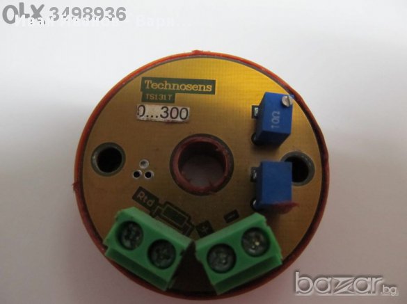  Трансмитер за температура - Български - 300 градуса 4 - 20mА, вграждане, Термоглава, Pt100ом  , снимка 1