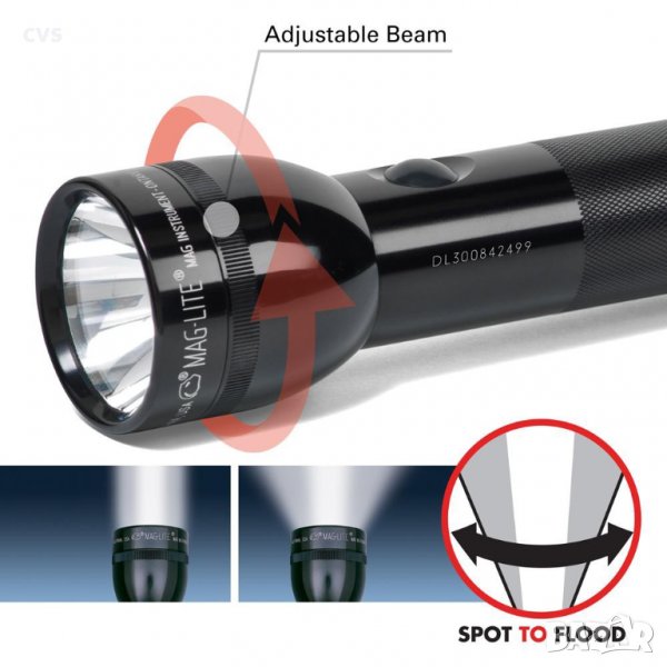 Фенер Mag-Lite ST3D016U, LED 3D, LED Flashligh, 168 Lumens, 412м, 80 часа, снимка 1
