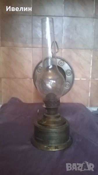 стара газова лампа за стена, снимка 1