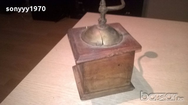 френска ретро мелница 20х14х14см-внос от франция, снимка 15 - Антикварни и старинни предмети - 19434827