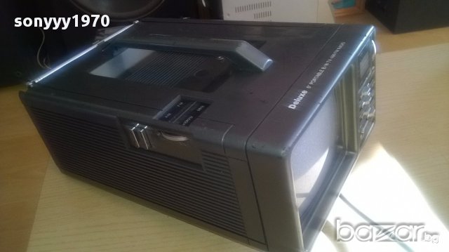 Deluxe tv/radio-12v/220v-30х20х13см-внос швеицария, снимка 5 - Телевизори - 16638251